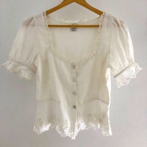Aritzia Wilfred laBboheme Boho Arwen blouse size 0